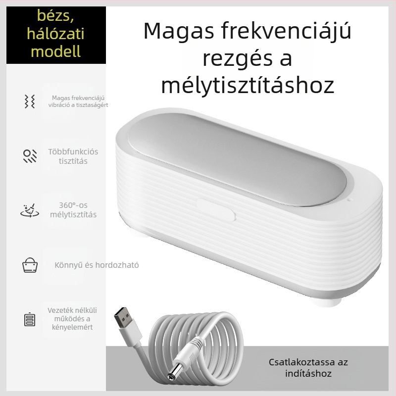 Szemüvegtisztító - mechanikus működés, USB tápegység, kapacitás 301-500 ml, PP alaplemez, gőztisztító