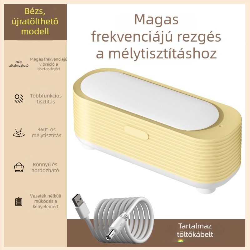 Szemüvegtisztító - mechanikus működés, USB tápegység, kapacitás 301-500 ml, PP alaplemez, gőztisztító