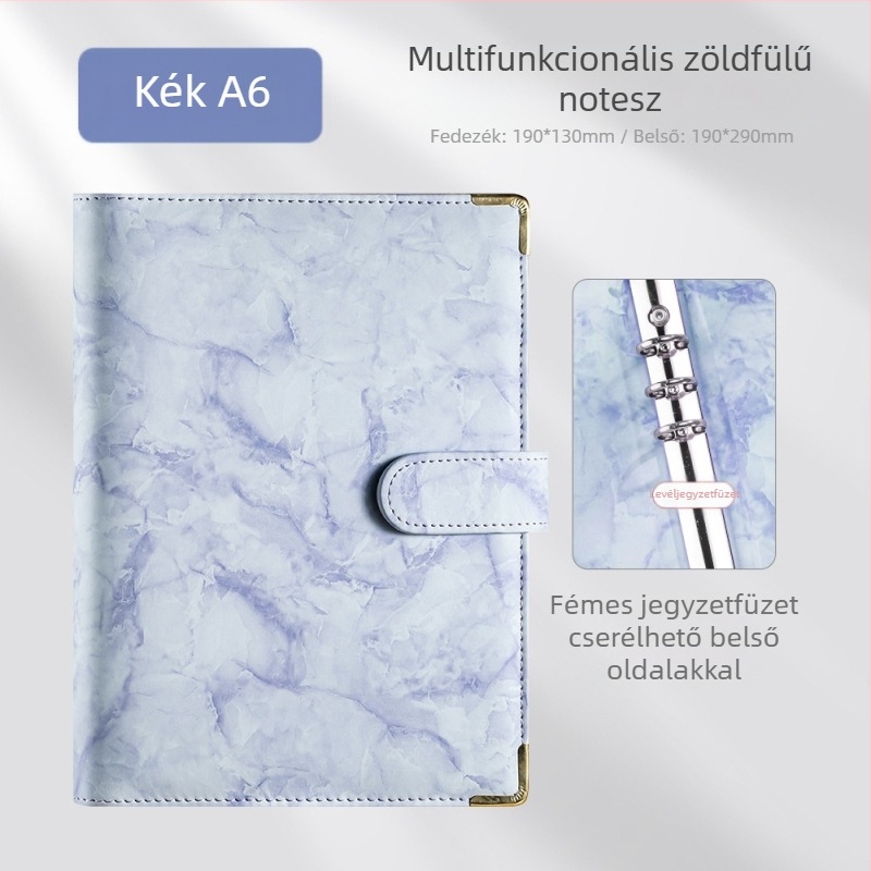 Notesz műbőr borítóval, oldható lapokkal, Daolin belsővel, papírtömeg: más, kreatív tendencia