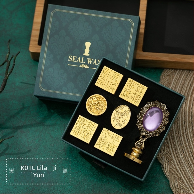 Round viaszpecsét készlet, Modell K13 + k01c, Nettó tömeg: 0.35 kg, Termékkategória: viaszpecsét, Engedélyezett magánmárkák: Igen