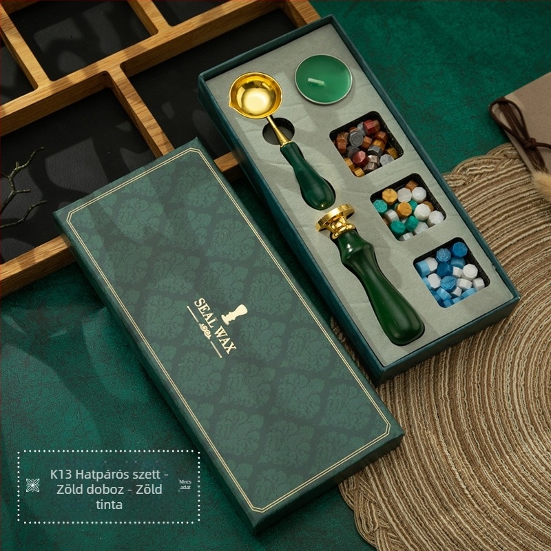 Round viaszpecsét készlet, Modell K13 + k01c, Nettó tömeg: 0.35 kg, Termékkategória: viaszpecsét, Engedélyezett magánmárkák: Igen