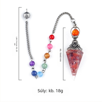 Medál természetes féldrágakővel, hatszögletű kúpos forma, megmunkálás: csiszolás és polírozás (Kritikus specifikációk: féldrágakő; hatszögletű kúpos forma; csiszolás és polírozás)