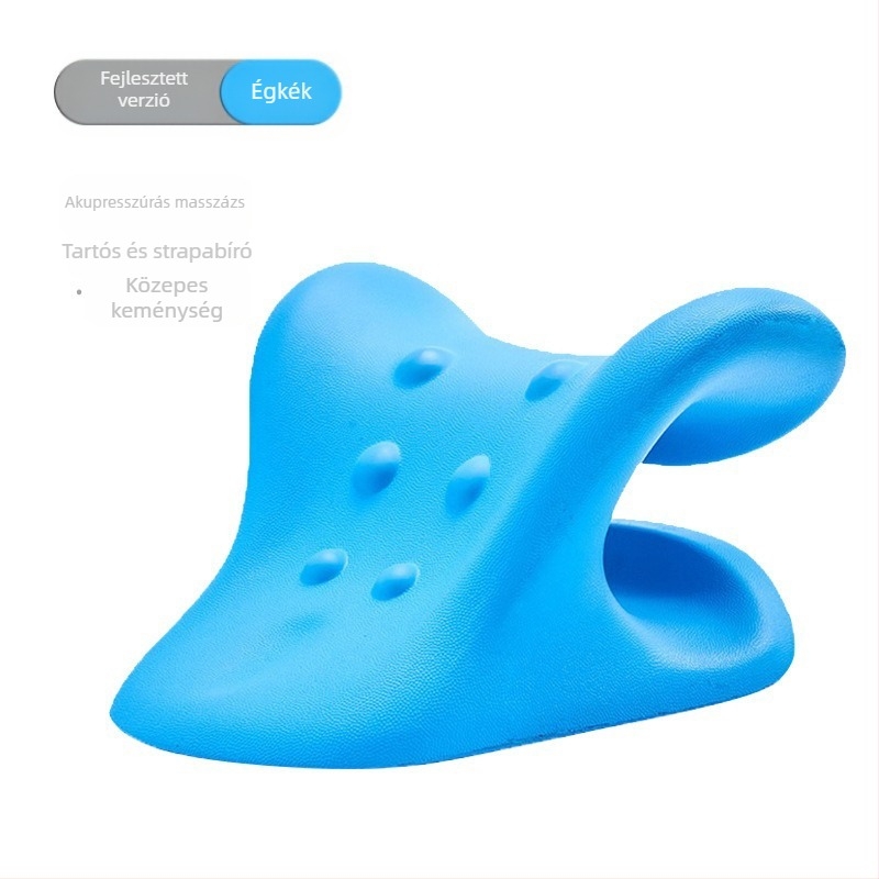 Edripin Nyaki gerinc masszázspárna – PU anyag, D-formájú nyaki párna, nyaki nyújtás és akupresszió, hordozható otthoni használatra