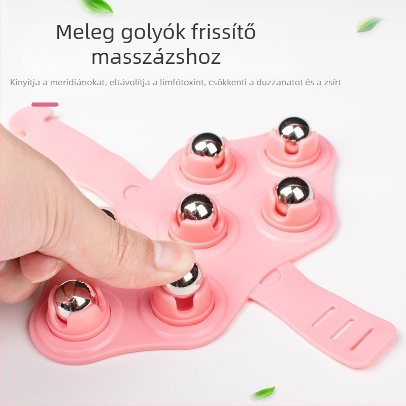 Hetes golyós masszázs kefével – kézi dagasztás hasra, derekre, hátra, karokra és lábakra