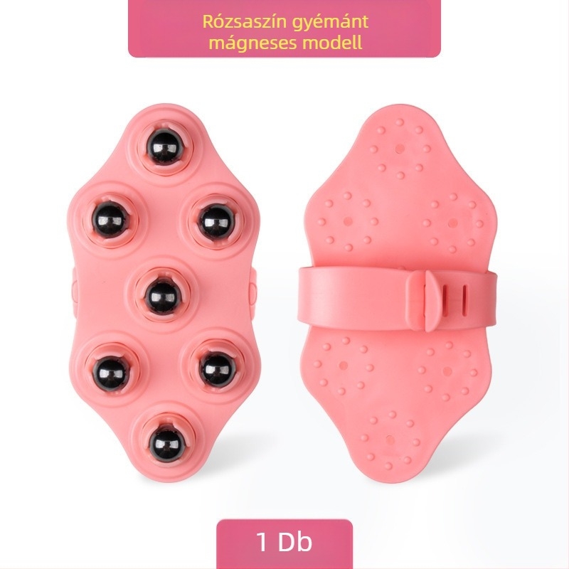 Hetes golyós masszázs kefével – kézi dagasztás hasra, derekre, hátra, karokra és lábakra