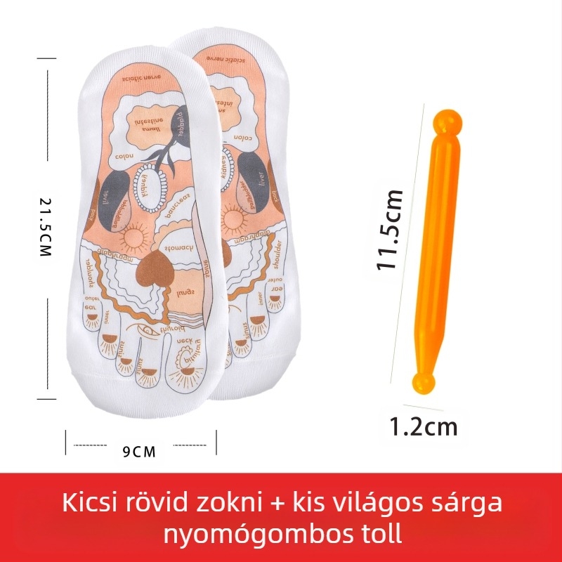 Akupunktúrás pont zoknik a talpreflexológiához – Edripin, Zhejiang Jinhua eredet, tömeg 25 g, csomagolás 100 db, egészségügyi masszázs