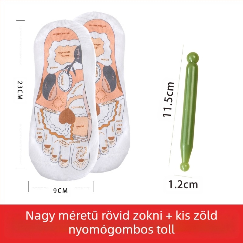 Akupunktúrás pont zoknik a talpreflexológiához – Edripin, Zhejiang Jinhua eredet, tömeg 25 g, csomagolás 100 db, egészségügyi masszázs