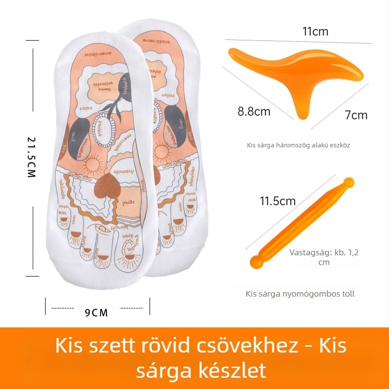 Akupunktúrás pont zoknik a talpreflexológiához – Edripin, Zhejiang Jinhua eredet, tömeg 25 g, csomagolás 100 db, egészségügyi masszázs