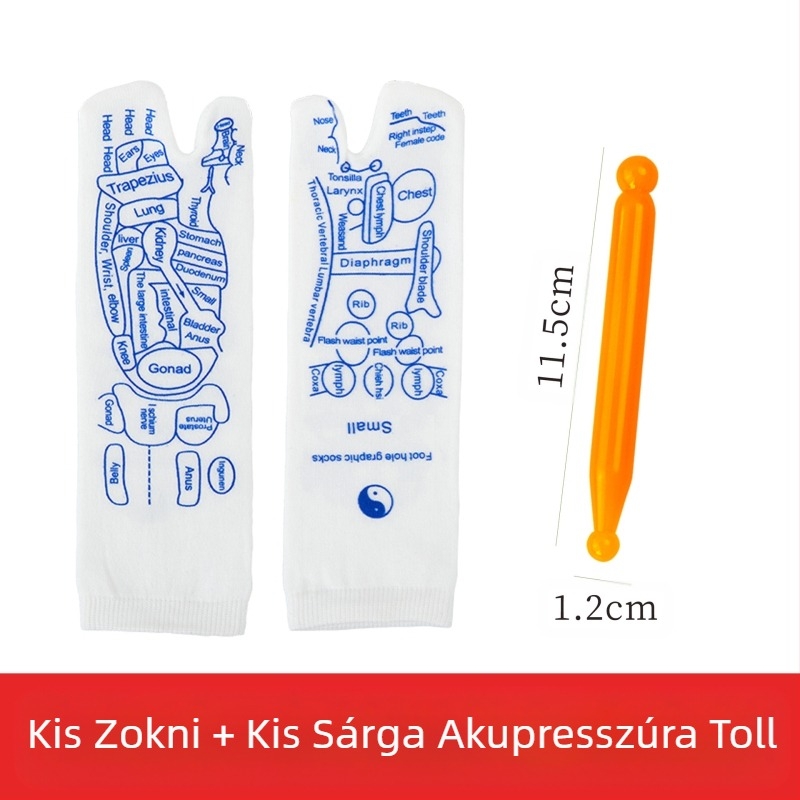 Akupunktúrás pont zoknik a talpreflexológiához – Edripin, Zhejiang Jinhua eredet, tömeg 25 g, csomagolás 100 db, egészségügyi masszázs