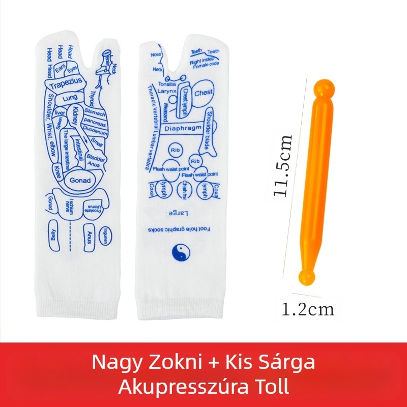 Akupunktúrás pont zoknik a talpreflexológiához – Edripin, Zhejiang Jinhua eredet, tömeg 25 g, csomagolás 100 db, egészségügyi masszázs