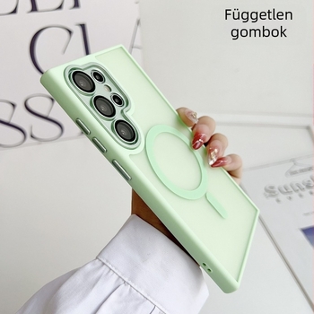 Egyszerű, elegáns mágneses matt tok Samsung Galaxy S25 Ultra-hoz, objektívvédővel