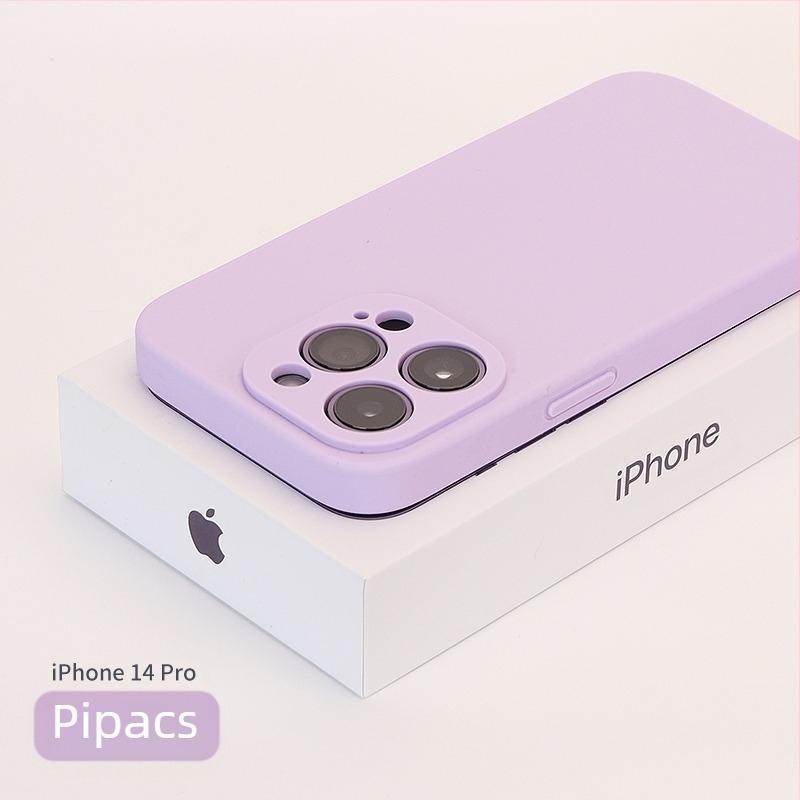 Valódi folyadék-szilíkonból készült tok teljes kameravédővel iPhone 14 Pro Max, iPhone 13 Pro és iPhone 12 modellgekhez — ütésálló