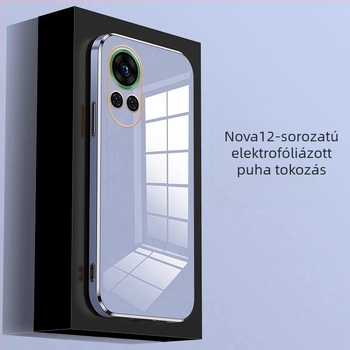 CHX Huawei Nova14Pro telefonTok teljes lencsevédővel, egyenes él (TPU, injekciós öntés, ütésálló)