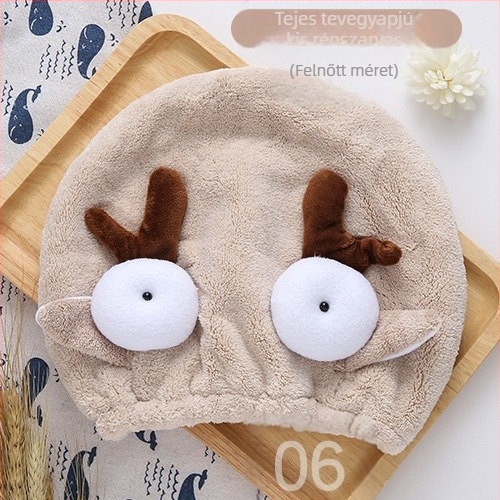 Gyermekeknek szóló hajszárítókupa korall fleece-ből, puha nedvszívó sapka aranyos bárány/angyal mintával, hímzett; Anyag: szuperfin rostok; Fő összetevő: poliészter rost; Szálak: 10; Testreszabható: igen; Súly: 50–79 g