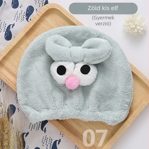 Gyermekeknek szóló hajszárítókupa korall fleece-ből, puha nedvszívó sapka aranyos bárány/angyal mintával, hímzett; Anyag: szuperfin rostok; Fő összetevő: poliészter rost; Szálak: 10; Testreszabható: igen; Súly: 50–79 g