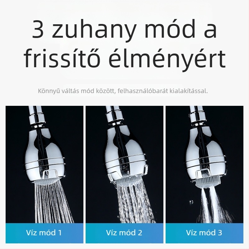Zuhanyfej, ABS anyag, víztakarékos, falra szerelt kivitel, új kínai stílus