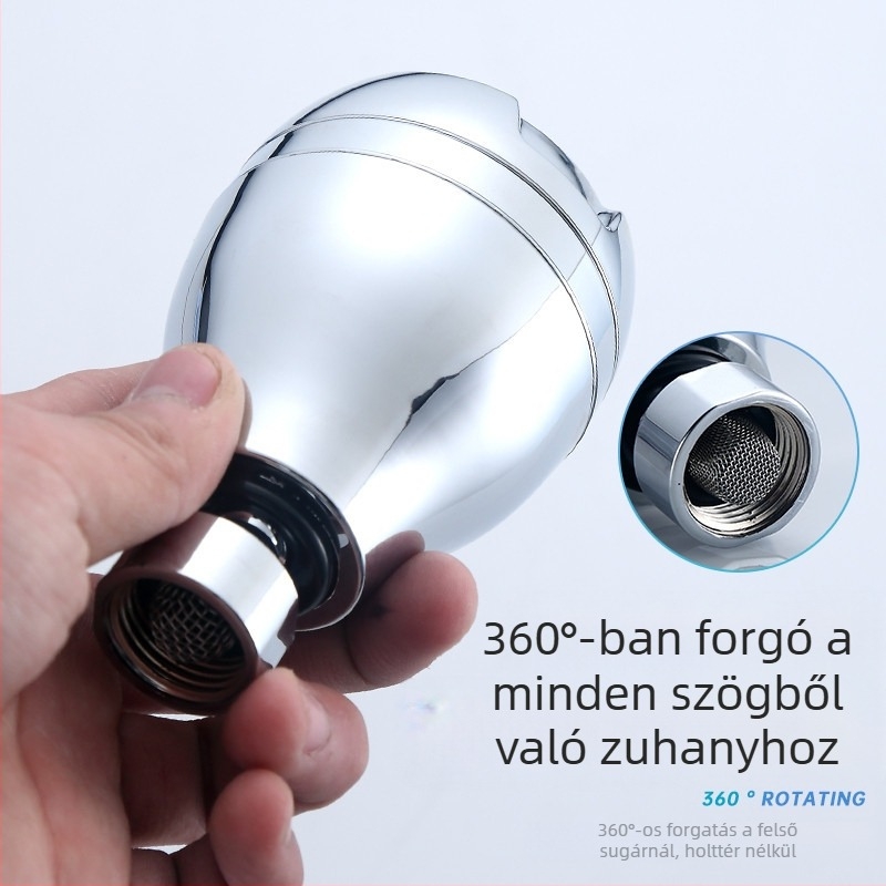 Zuhanyfej, ABS anyag, víztakarékos, falra szerelt kivitel, új kínai stílus