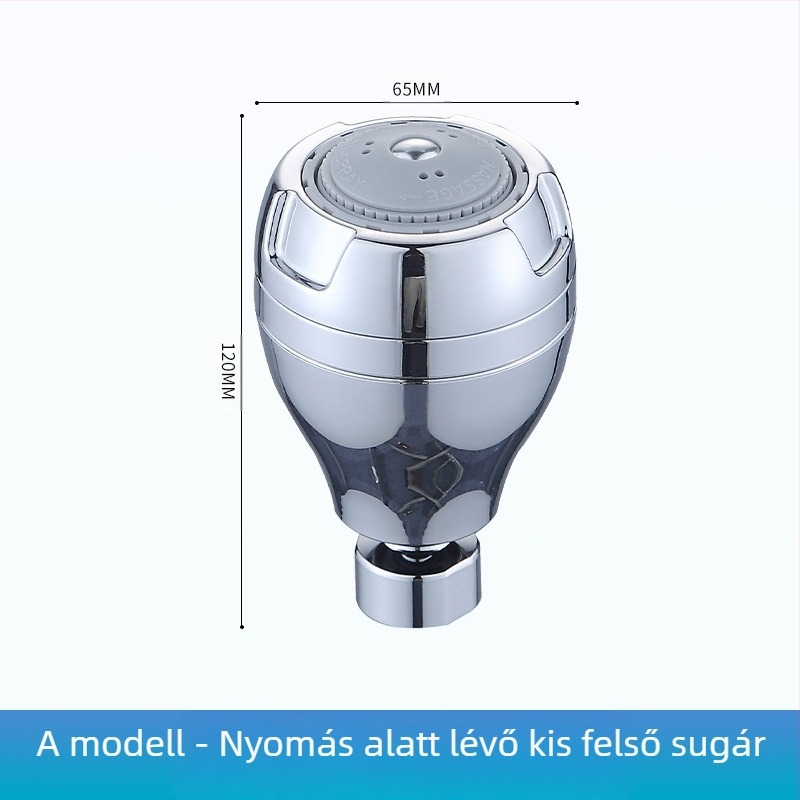 Zuhanyfej, ABS anyag, víztakarékos, falra szerelt kivitel, új kínai stílus