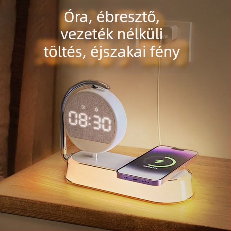 Ébresztőóra Memories – Digitális cső kijelző, Elektronikus működés, 10 mm vastagság, ABS burkolat, Külső tápegység