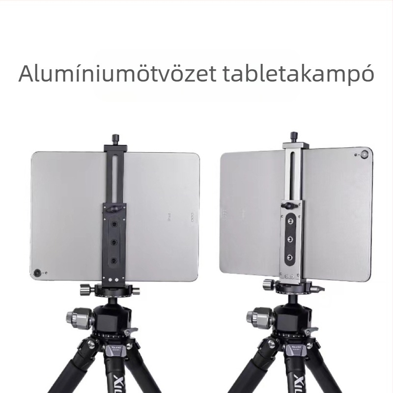 Tabletta- és okostelefon-clip élő közvetítéshez és fényképező állványhoz – XJ15 fém tablet clip, XJ8 alumínium telefon clip