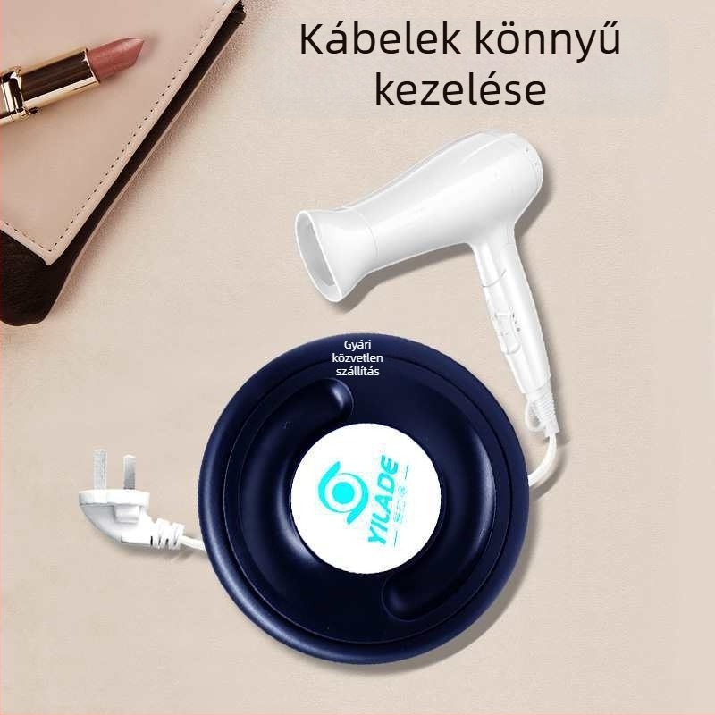 Kézi hálózati kábel tároló doboz – műanyag kábelrendező asztali használatra
