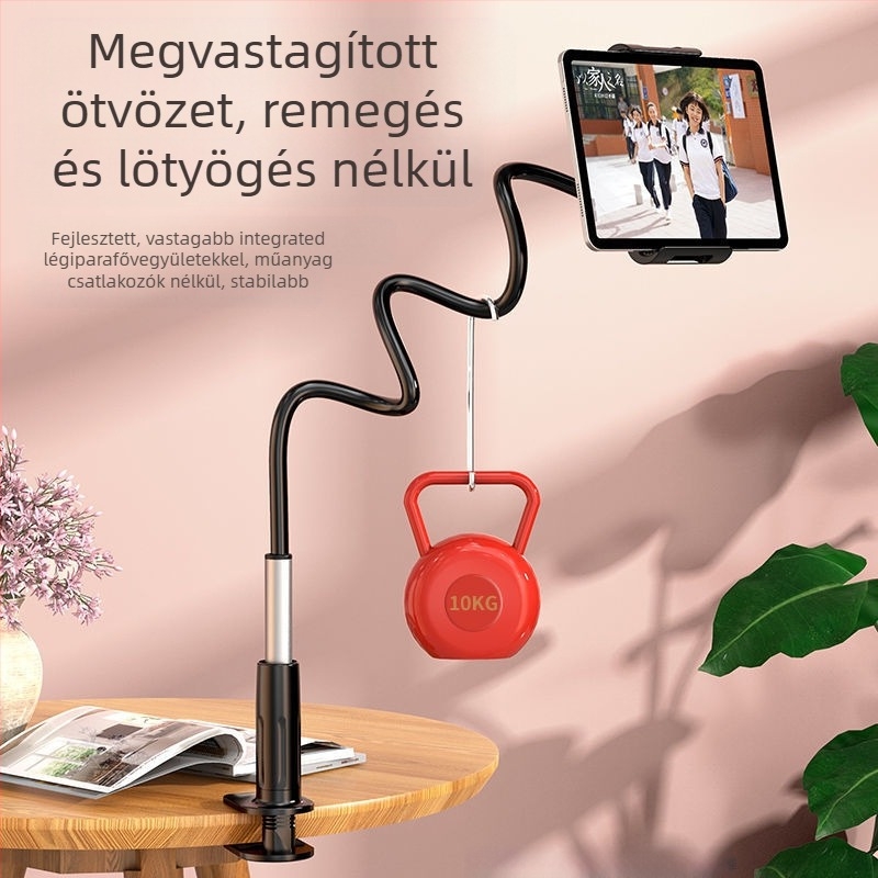Asztali állvány tabletához és telefonhoz, univerzális, ötvözetből készült, testreszabható