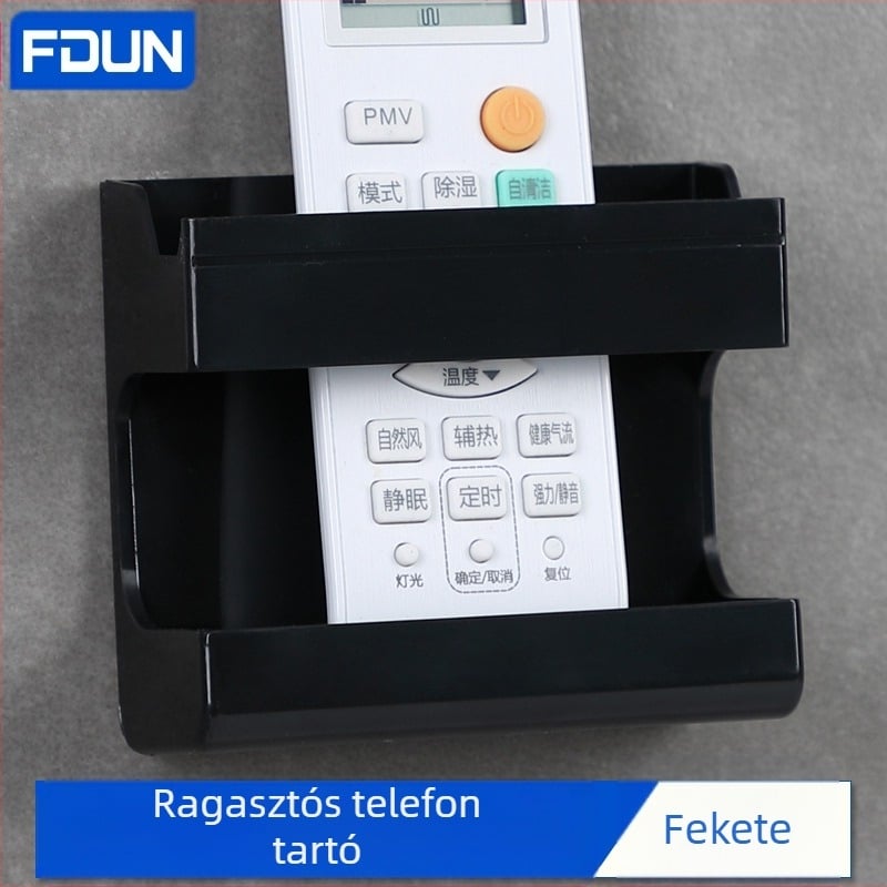 FDUN F-Y20 falra szerelhető telefontartó töltéssel, műanyag, univerzális stílus, testreszabás nem támogatott