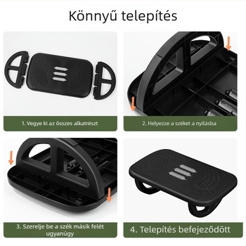Irodai lábtámasz, műanyag, modern minimalist stílus, modell TX00458, többfunkciós, gyerekeknek és felnőtteknek alkalmas