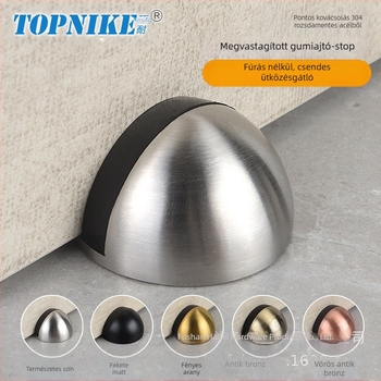 Topnike TNMX212 Ajtó Stopper — rozsdamentes acél, padlóra szerelhető, modern minimalist stílus