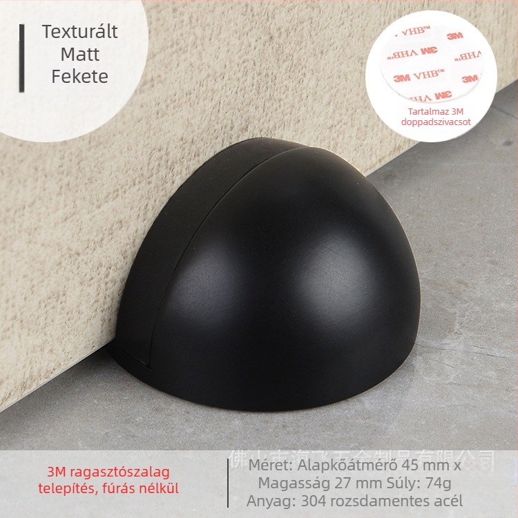 Topnike TNMX212 Ajtó Stopper — rozsdamentes acél, padlóra szerelhető, modern minimalist stílus