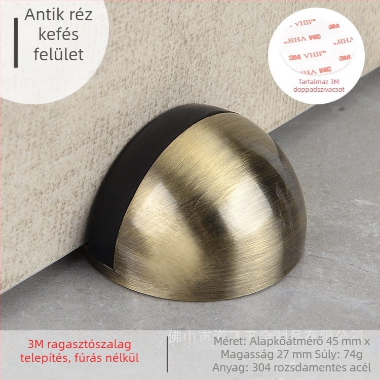 Topnike TNMX212 Ajtó Stopper — rozsdamentes acél, padlóra szerelhető, modern minimalist stílus