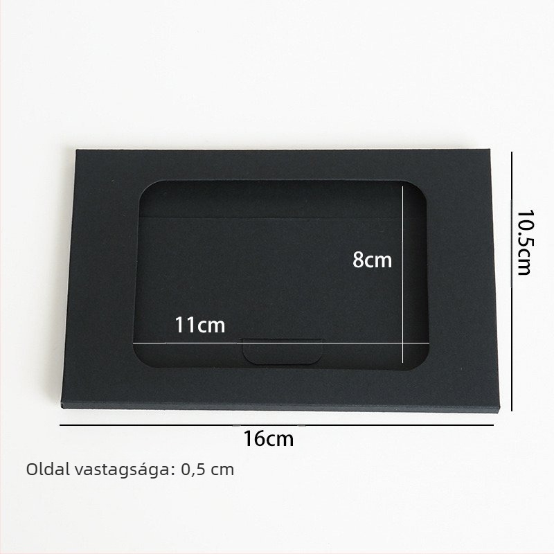 Kraft papír boríték-stílusú postai és üdvözlőlap doboz ajándékcsomagoláshoz, alkalmas házavatóra és karácsonyra