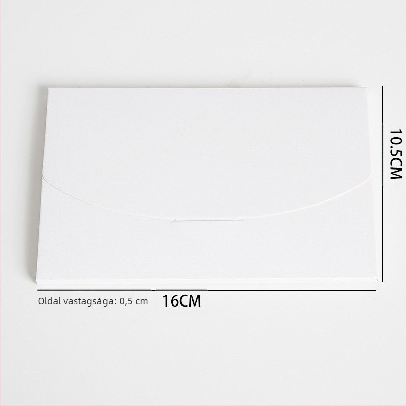 Kraft papír boríték-stílusú postai és üdvözlőlap doboz ajándékcsomagoláshoz, alkalmas házavatóra és karácsonyra