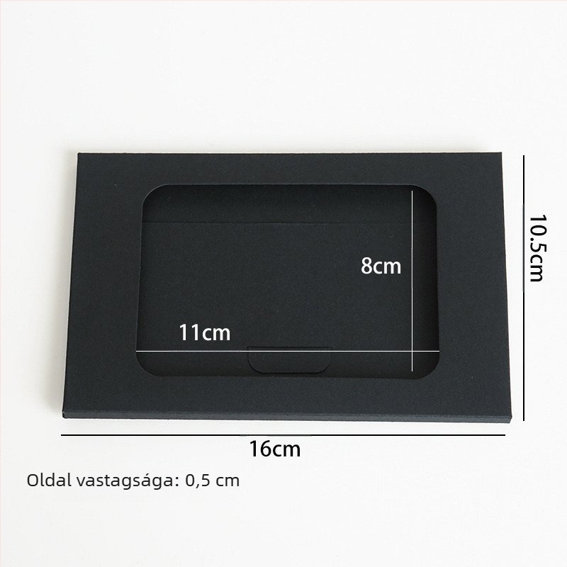 Kraft papír boríték-stílusú postai és üdvözlőlap doboz ajándékcsomagoláshoz, alkalmas házavatóra és karácsonyra