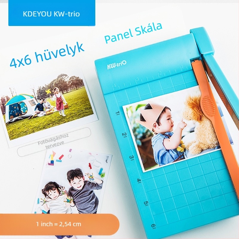 Kedeyou 13933K Papír- és fotóvágó, késes típusú, műanyag