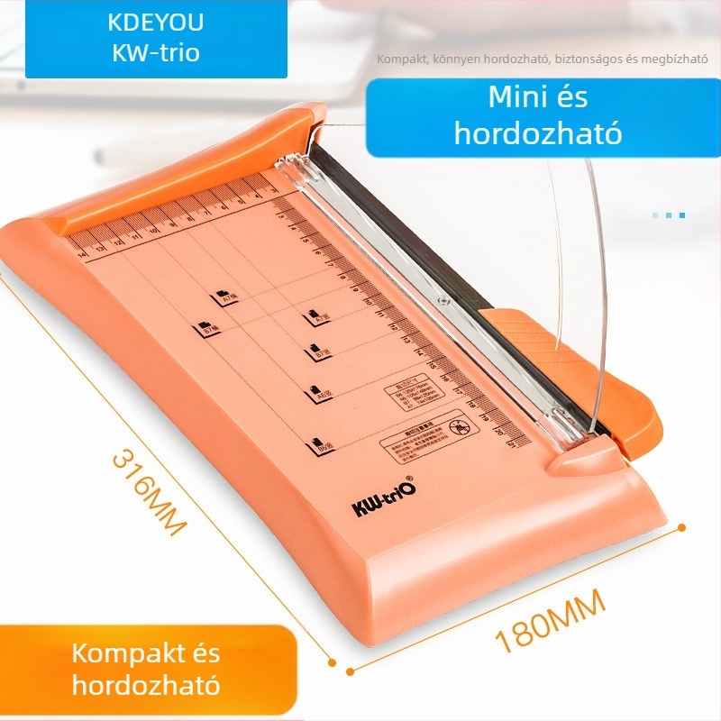 Kedeyou 13933K Papír- és fotóvágó, késes típusú, műanyag