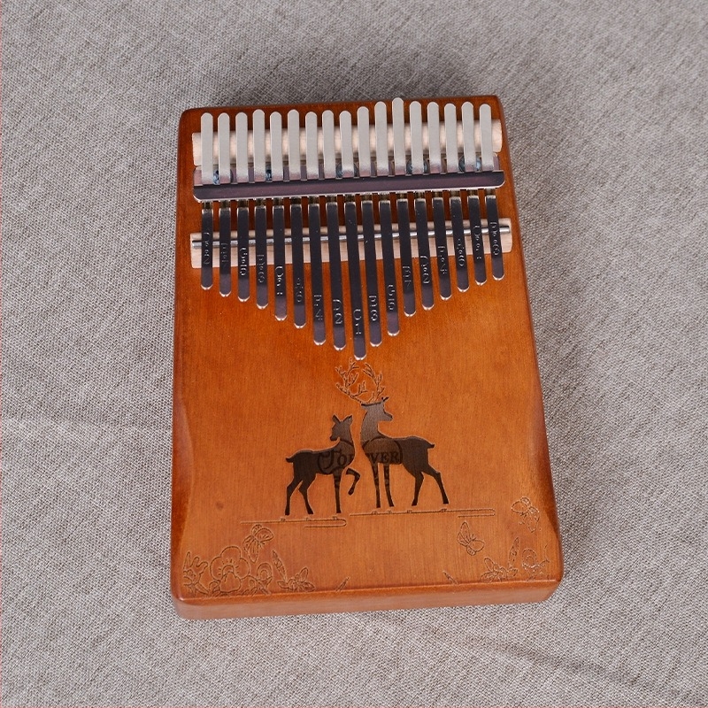 Kalimba 17 hanggal, hordozható, testreszabható