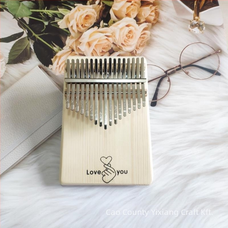 Kalimba 17 hanggal, hordozható, testreszabható