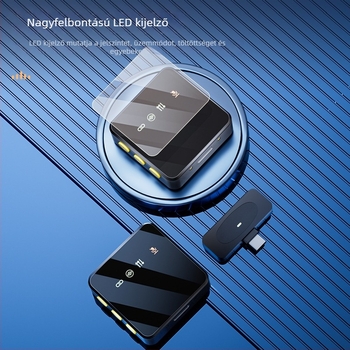 H12 Lavalier mikrofon élő adásokhoz és interjúkhoz, 20 Hz–20 kHz frekvenciasáv, SNR ≥70 dB, üzemidő 3–6 óra