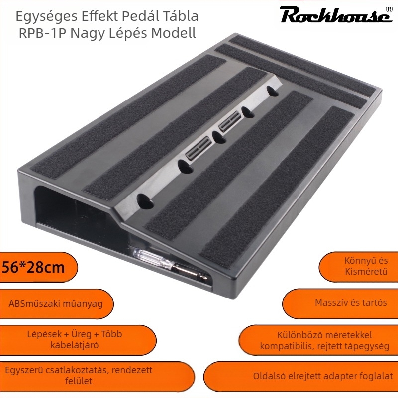 Rockhouse RPB-1P effektlemez, ABS anyagból, alkalmas nyugati húros hangszerekhez