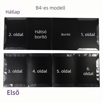 MX-108 hatszoldalas kotta-tartó, műanyagból, A4 kompatibilis, lemezvastagság 0,55 mm