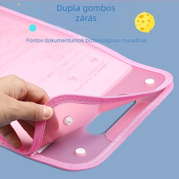 A4-es akordion mappa rendező, 13 rekesz, környezetbarát PP, modell 007, anyagvastagság 70 mm