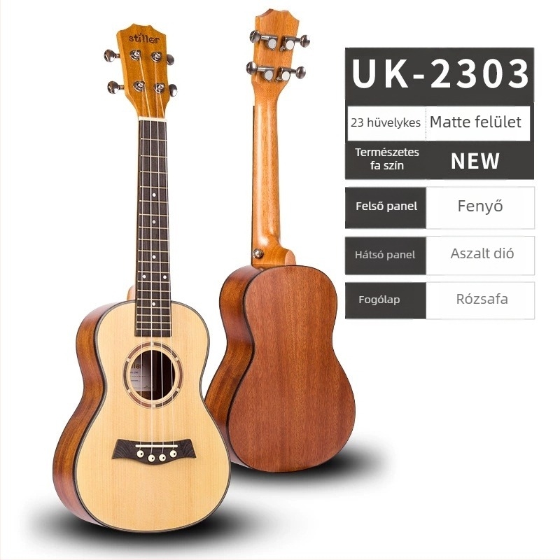 Ukulele Stiller 2301, származás Guizhou, Kína; csomagolás: egyenként kartondobozban csomagolva; alkalmas hangszerként