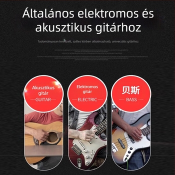 Hímzett etnikus stílusú gitárpánt, pamutszövésű, univerzális illeszkedés gitárokhoz és basszusgitárokhoz