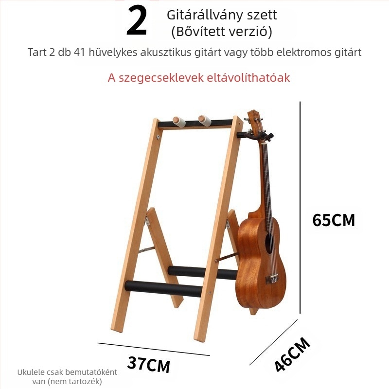PURM Gitárállvány – többcsoportos, többfejű, függőleges állvány több sornyi és több pozíciós állvánnyal akusztikus, elektromos és basszusgitárokhoz