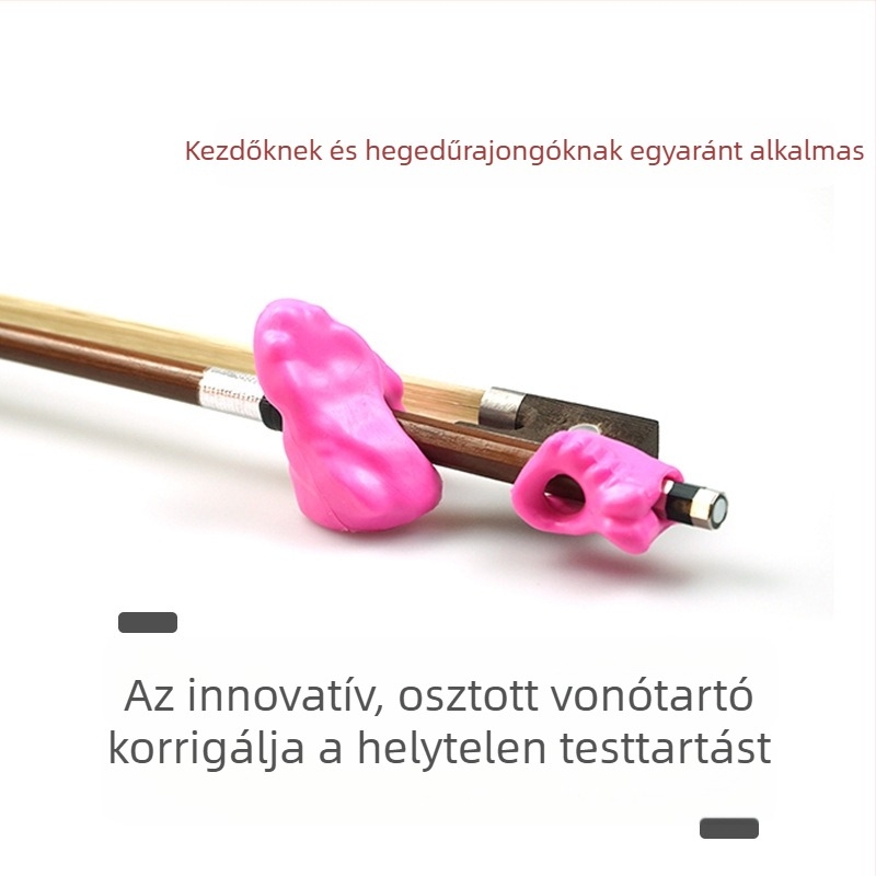 Hegedűvonó fogás korrigáló, kézhelyesbítő, szilikon, környezetbarát, kezdőknek és profiknak
