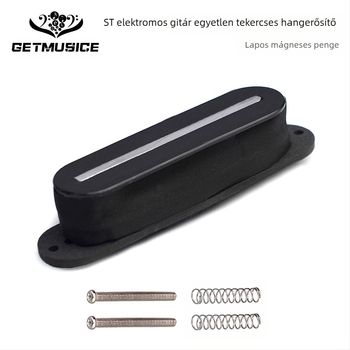 ST elektromos gitár pickup, single-coil, penge-stílus, mágneses pólusok, kerámiamagnet, árnyékolt