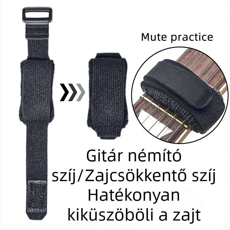 Gitár zajcsökkentő szalag – basszushoz, ukulele-hez és elektromos gitárhoz