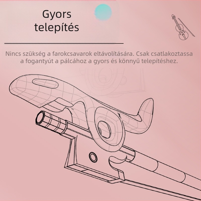 Hegedű íj fogó ortotikus – szilikon, kezdőknek és gyerekeknek, bal és jobb kéz, DBAO