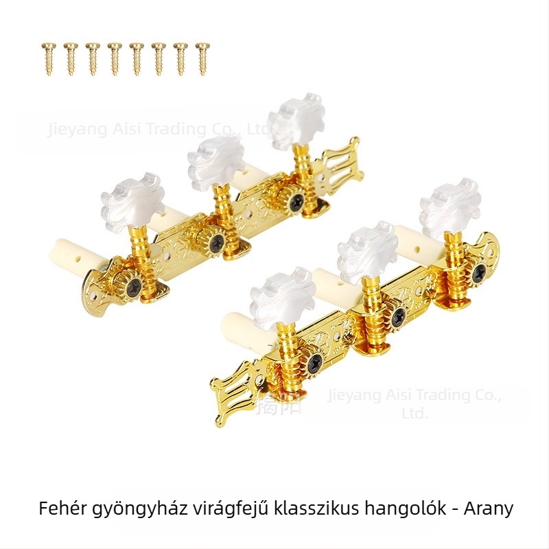 Klasszikus gitár hangoló gombok — fém és műanyag, márka Xirte, modell Open tuning knobs
